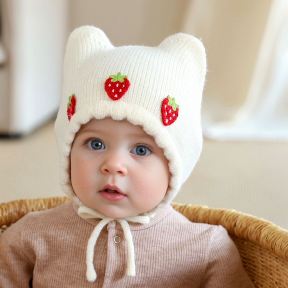 Зимняя вязаная шапочка для мал – обзор и цена Infant Beanie Hat With Ears